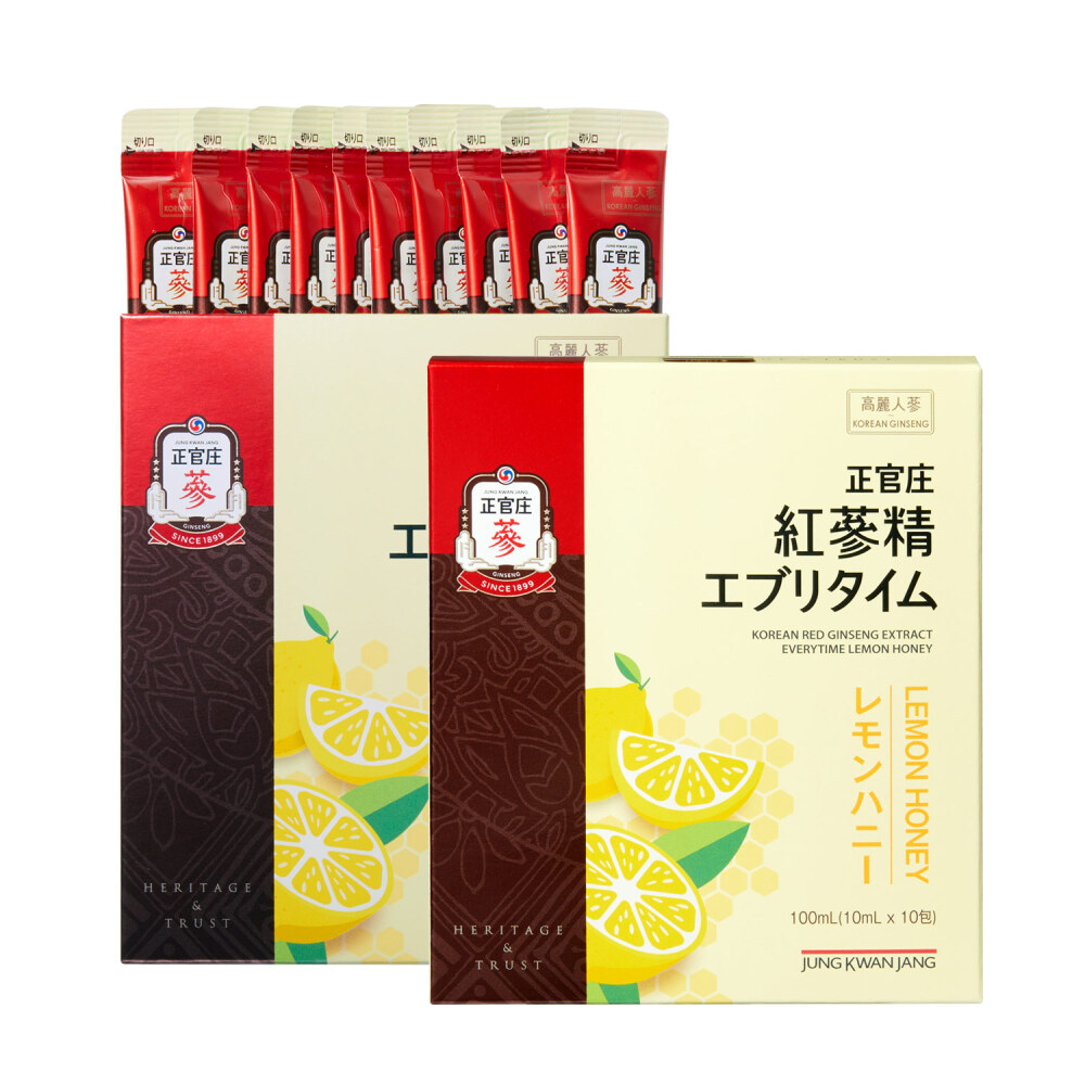 【限定】紅参精 エブリタイム レモンハニー 10包×2個