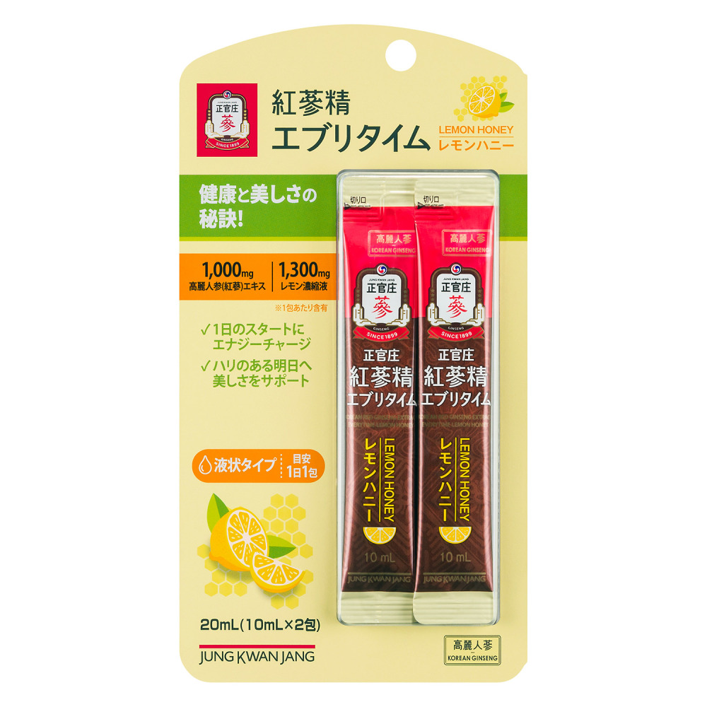 紅参精 エブリタイム レモンハニー (2包)