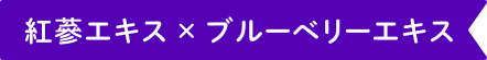 紅蔘エキス × ブルーベリーエキス